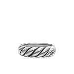 Серебряное кольцо Sculpted Cable (6 мм) 1