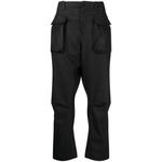 flap-pocket straight-leg trousers 1