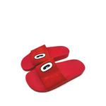 Шлепанцы Adilette Red/White/Core Black из коллаборации с Hattie Stewart 2