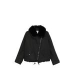 faux-fur-trim jacket 1