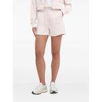 elasticated-waistband mini shorts 1