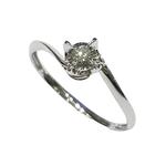 LITZ 18K Белое Золото Кольцо с Бриллиантом DR143 1