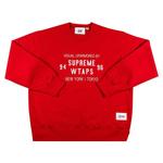 Свитеры Supreme x WTAPS Crewneck 'Red' 1