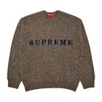 Свитеры Supreme Contrast Logo Sweater 'Taupe Mélange' 1