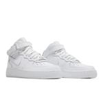 Кроссовки Nike Air Force 1 Mid LE GS 'Triple White' 8
