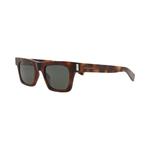 Солнцезащитные очки Saint Laurent Square-Frame Recycled Acetate Sunglasses 'Гавана/Серый' 1