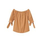 Блузка в тонкую полоску с люрексом 1