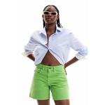 Desigual Woman Однотонные джинсовые шорты. 3