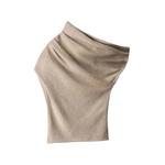 Mabel one-shoulder draped sweater 1