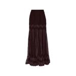 lace-insert silk maxi skirt 1