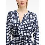 geometric-print belted midi dress 4