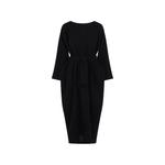 belted boat-neck midi dress 1