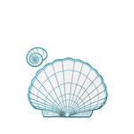 Комплект Seashells из четырех салфеток с вышивкой 1