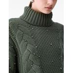 rhinestone-embellished cable-knit sweater 7