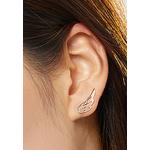 Серьги-гвоздики Solid 925 Sterling Silver Free Me Angel Wing Rose Gold 2