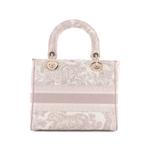 Toile de Jouy Lady D-Lite Bag Embroidered Canvas tote bag 2