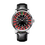 Унисекс-часы Roulette из легкого металлического сплава с кварцевым механизмом, кожаный ремешок 1