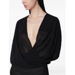 sheer V-neck maxi dress 4