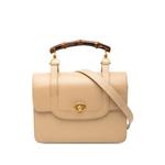 Сумка-сэтчел Calfskin Turnlock Bamboo Top Handle Bag (20 век) 1