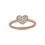Кольцо в форме сердца Angelina с кристаллами SWAROVSKI® 3