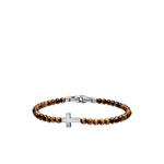 Серебряный браслет Spiritual Beads Cross Station (4 мм) 1