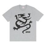 Футболки Supreme Mobb Deep Dragon Tee 'Heather Grey' 1
