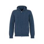 cable-knit hooded cardigan 1