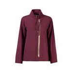 mock-neck zip-up sweatshirt 1