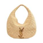 Сумки через плечо Saint Laurent Icare Hobo Raffia Bag 'Pale Brown/Brick' 1