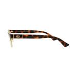 Очки Gucci Square-Frame Metal Optical Frames 'Черный Гавана Прозрачный' 3