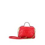 GG Marmont Top Handle Flap Bag Matelasse Leather Mini satchel 2