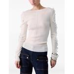 ruffled openwork sweater 1