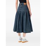 Джинсовая юбка миди Yoked Pleated 2