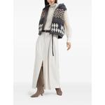 Юбка макси с разрезом и складками 2