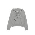 bow-detail logo-print hoodie 1