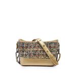 2019 Small Tweed and Metallic Calfskin Gabrielle crossbody bag 1