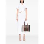 Сумка-тоут TB Monogram E Canvas Stripe Book (2018-2026 годы) 2