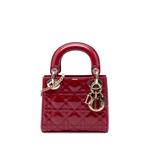 2013 Mini Patent Cannage Lady Dior satchel 1