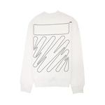 Свитшоты Off-White Wave Diag Sweatshirt 'White' 2