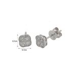 LITZ 18K Белое золото Бриллиантовая серьга AM-E47064 3