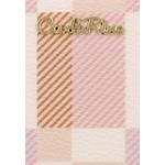 CR Dainty Check кошелек на молнии вокруг - Персиковый 5