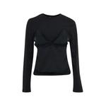 Freda ruffled long-sleeve T-shirt 1