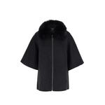Clementine faux-fur collar cape 1
