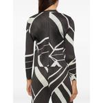 pleated geometric-print jacket 4