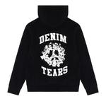 Молнии Denim Tears University Zip Hoodie 'Черный/Белый' 2