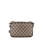 Маленькая сумка через плечо Front Zip Camera Bag GG Coated Canvas 2