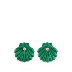 Серьги Venus с бриллиантами и малахитом 1