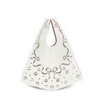 lasercut lace leather tote bag 1