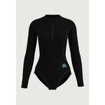 Цельнокроеный комбинезон Cerulean Black с длинными рукавами и застежкой-молнией спереди 2