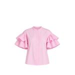 ruffled-sleeve poplin shirt 1